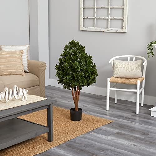 41In Nearly Natural Tea Leaf Art Tree UV Resistant