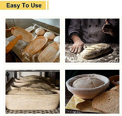 12-Piece Proofing Basket Set for Sourdough Bread Baking Supplies