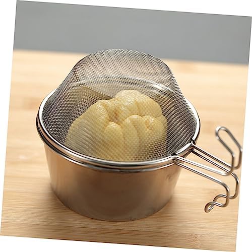 FELTECHELECTR Stainless Steel Collapsible Colander Sieve Net 1-Piece