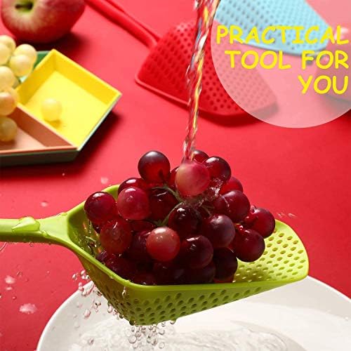 4-Piece Set Kitchen nylon Strainer Scoop Colander RedBlueBlackGreen