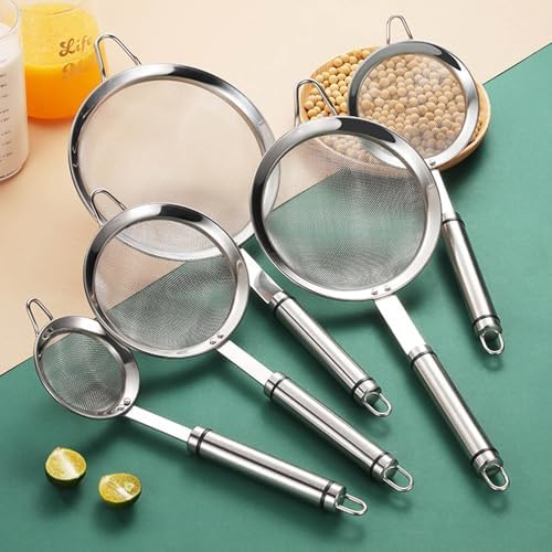 Small Handle Poached Egg Strainer 304 Stainless Steel Kitchen Essential