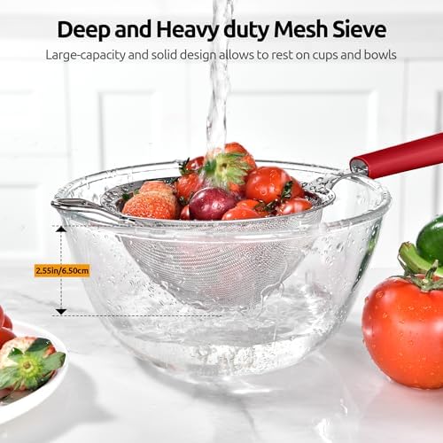 U-Taste Medium Fine Mesh Strainer 188 Stainless Steel