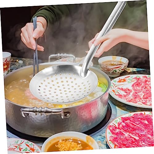 CRILSTYLEO Aluminum Strainer Kitchen Spoon with Handle