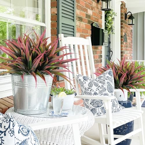 8-Piece Faux Greenery spraying Plastic Outdoor Plant Pink Amazon Seller Name