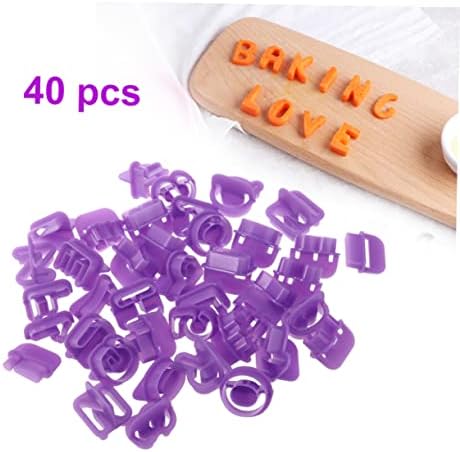 Versatile 40pcs Alphabet Number Cookie Cutters for Baking Crafting