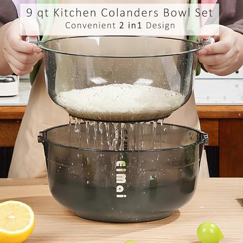 AlwaysU 9 Quart Kitchen Colanders Set