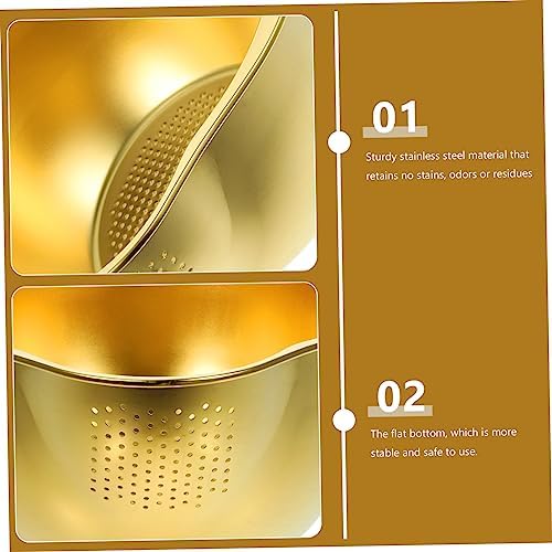 Stainless SteelPro Multi-Purpose Vegetable Fruit Cleaning Bowl for Home Kitchen Use