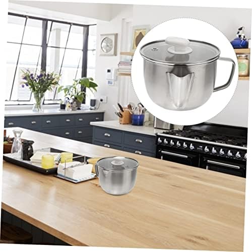 Garneck Stainless Steel Grease Bowl Anti-Scald Overflow-Free