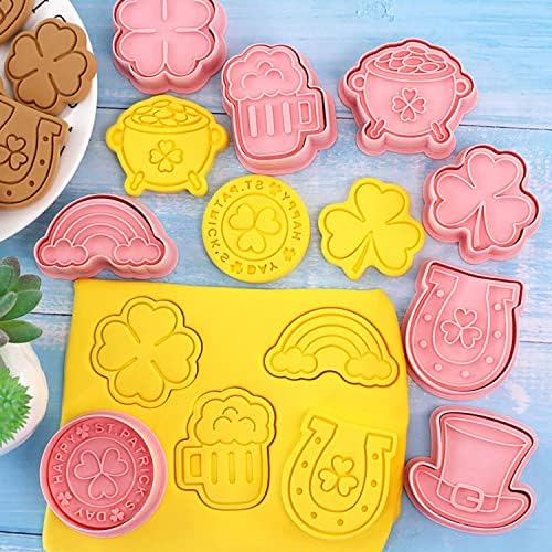 Crethinkaty St Patricks Day Cookie Cutters - 8 Piece Set