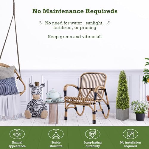 Elevate Your Space with theSEVENLOVE Boxwood Topiary Set