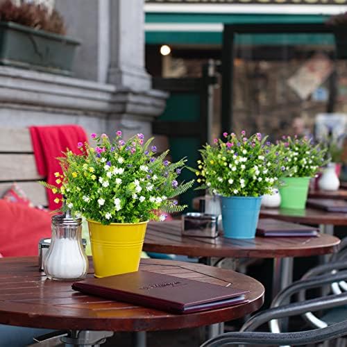 Preciate 16-Piece Artificial Flowers for Outdoors Homes