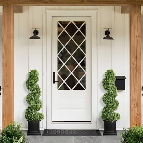 Boxwood Spiral Topiary Set of 2 35ft Tall