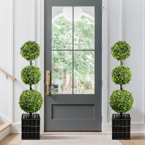 Boxwood Ball Topiaries 36 Set of 2 for Home Office
