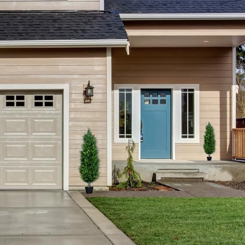 UNADRA Artificial Cedar Topiary 4FT Set of 2
