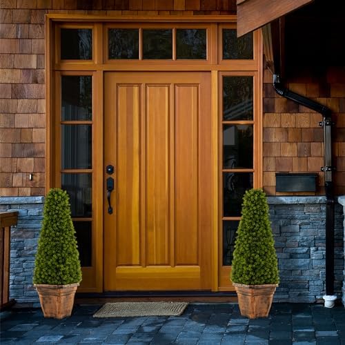 Goplus 3ft Cone Boxwood Topiary 2-Pack