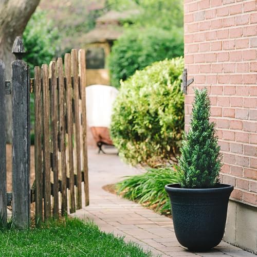 Set of 2 Pre-Potted 3-Foot Cedar Faux Trees