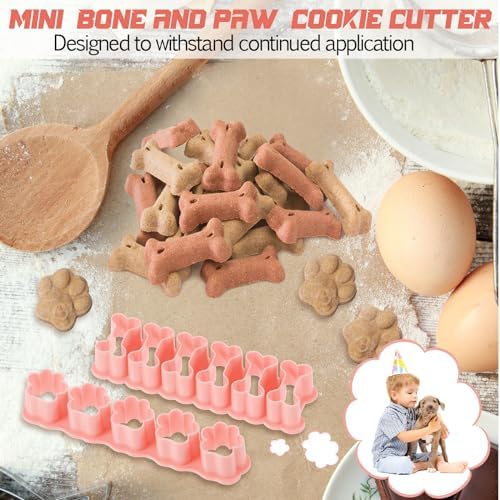 Mini Dog Cookie Cutter Set for Baking Fun Morandi Pink