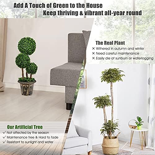 Realistic Boxwood Topiary Tree