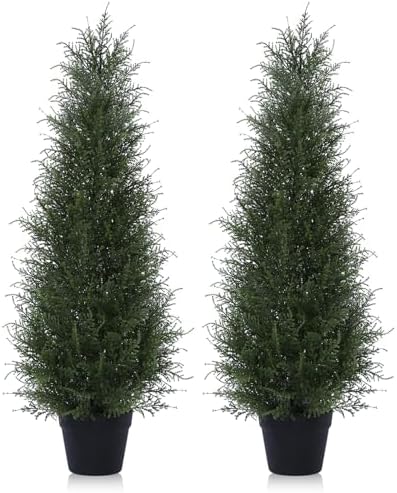 Elegant Outdoor Cedar Topiary Fake Tree