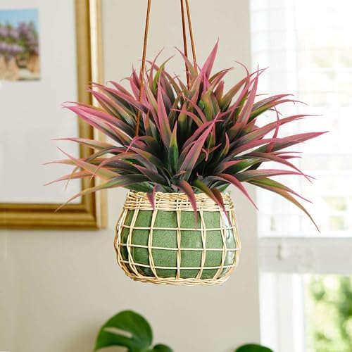 8-Piece Faux Greenery spraying Plastic Outdoor Plant Pink Amazon Seller Name