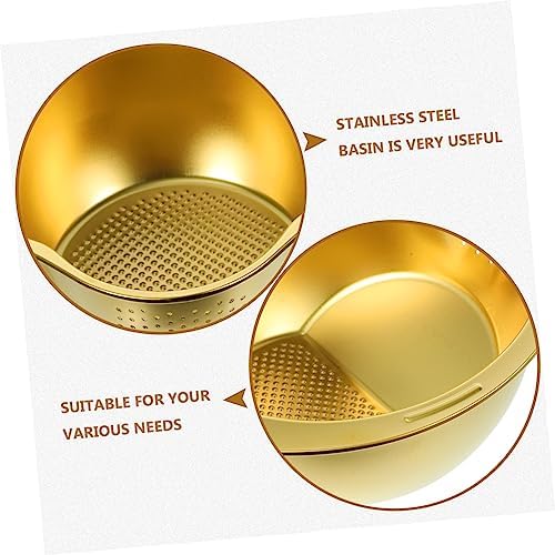 Stainless SteelPro Multi-Purpose Vegetable Fruit Cleaning Bowl for Home Kitchen Use