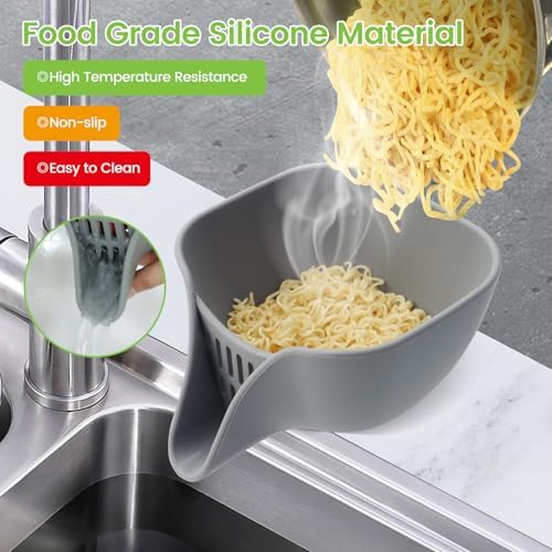 24 QT Silicone Colander Strainer