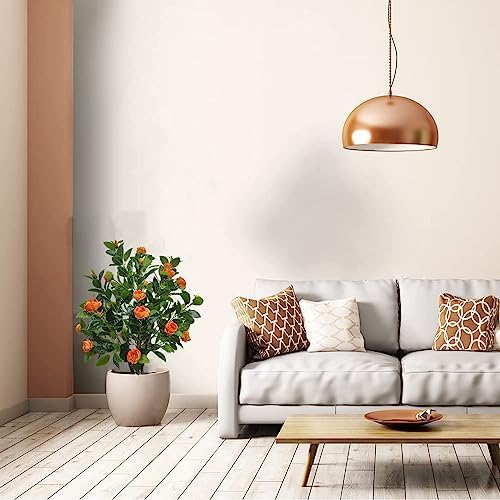 ECOFOREST Artificial Camellia Tree 35in Faux Floral