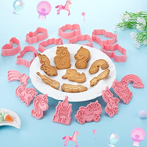 Suclain 8 Pcs Unicorn Cookie Cutters Set 1