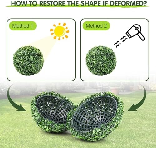 15-inch Ultra-Dense Boxwood Topiary Balls