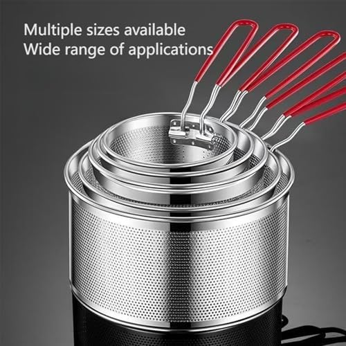 Mirrorless Frying Basket Heatproof Pasta Strainer Efficient and Compact