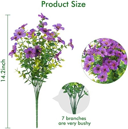 XEOLIAN 12 Purple Bunches Artificial Flowers