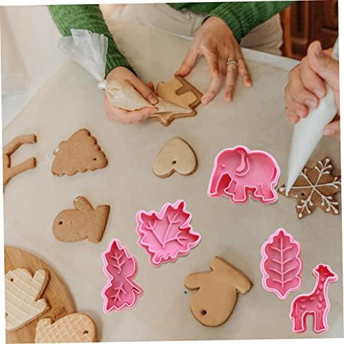 Abaodam Christmas Baking Molds Animal Leaf Shaped Cookies