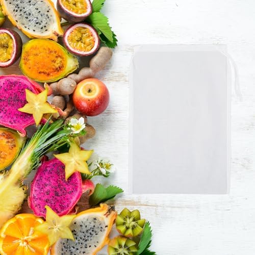 4-Piece Nut Milk Strainer Durable Nylon Mesh Bag