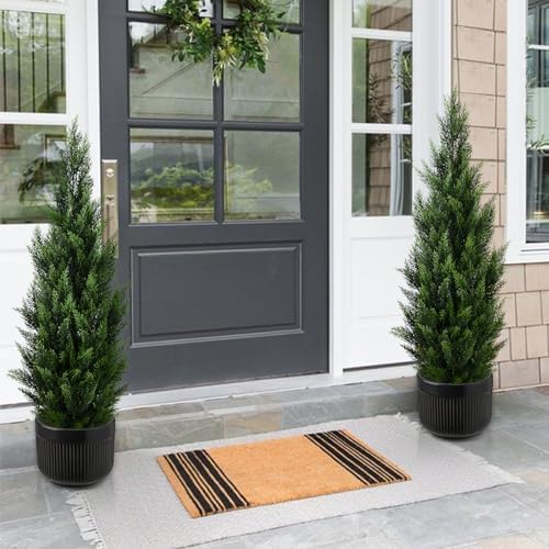 Stylish Cedar Christmas Tree Artificial Topiary for Home Decor