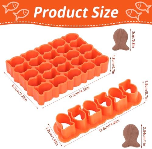 2pc Cute Goldfish Cookie Cutters 08in 1in Long Perfect for Baking DIY