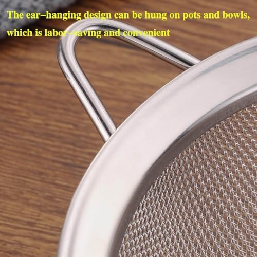 Small Handle Poached Egg Strainer 304 Stainless Steel Kitchen Essential