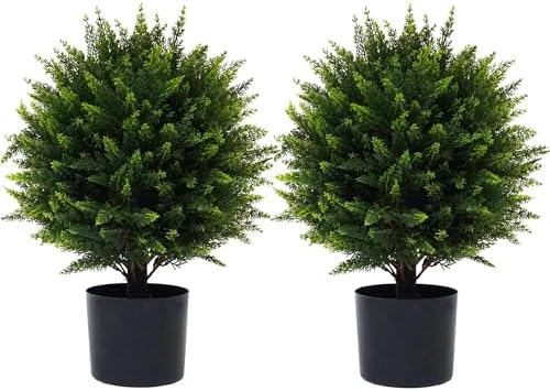 21 Artificial cedar Topiary Ball Set of 2