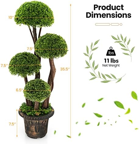 Realistic Artificial Cypress Topiary Tree