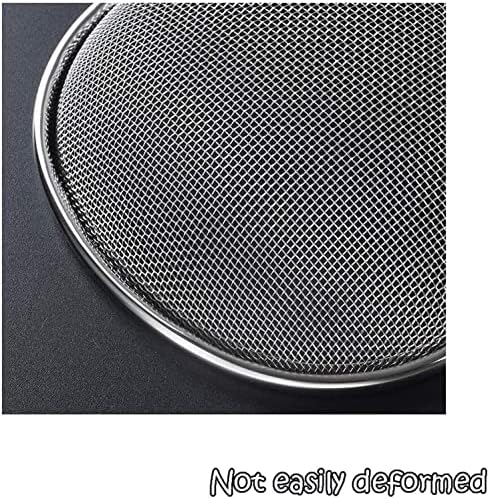 SS Colander with Grip Handle Premium Mesh Strainer for Kitchen Uses