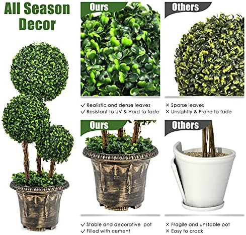 Realistic Boxwood Topiary Tree