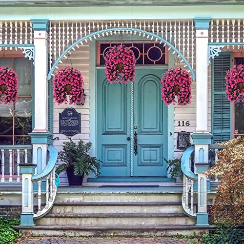 Artificial Hanging Daisies Flowers with Basket for Home Decor