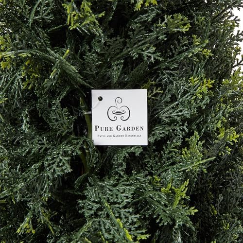 Pure Garden 37-Tower Artificial Cypress Topiary