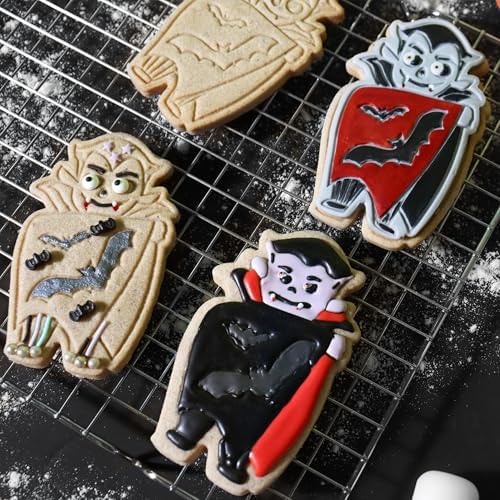 PME Creepy Halloween Cookie Cutters Stamps - Creepy Characters Set of 3