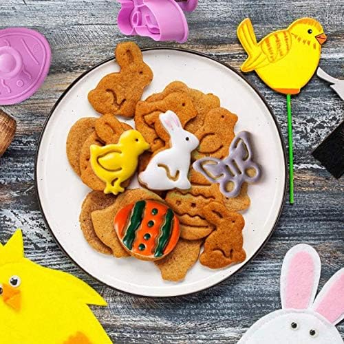 Mini Easter Cookie Cutters with Spring Ejection Set of 4