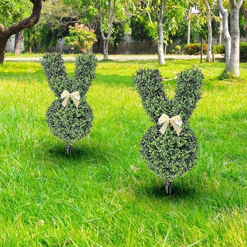 2 Swinging Bunnies 355in for Home Outdoor
