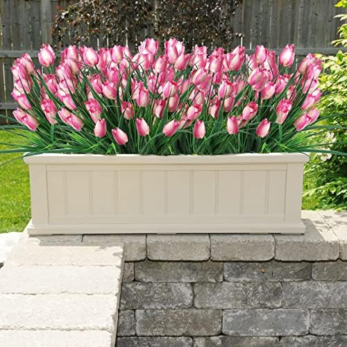8-Bundle Realistic artificial tulips Outdoor Decor