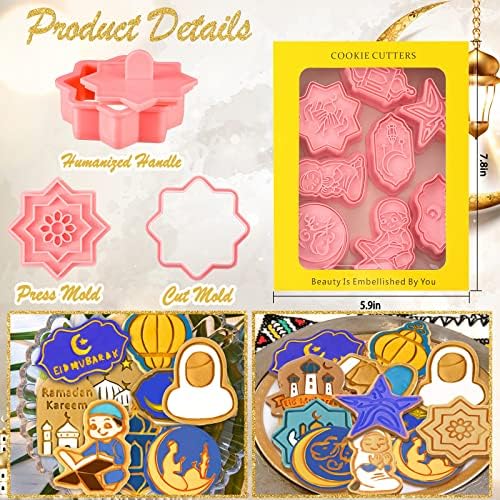 Eid Mubarak Cookie Cutters Set