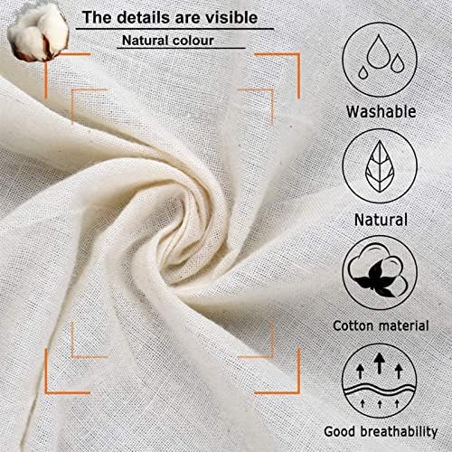 2 Pack Large Cheese Cloth Bags for Nut Milk Straining 12x18