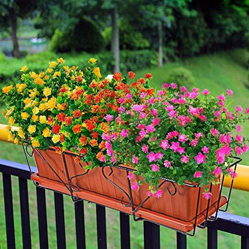 24 Sidney Outdoor Artificial Fake Flowers Pink