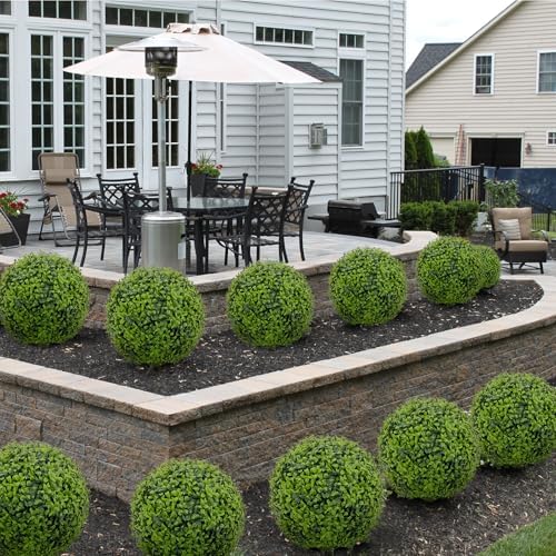 ROOMTEC 2 Pcs 22 Inch Artificial Boxwood Topiary Trees